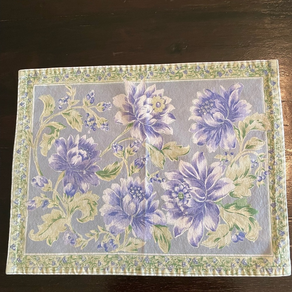 April Cornell Blue and Green Placemats